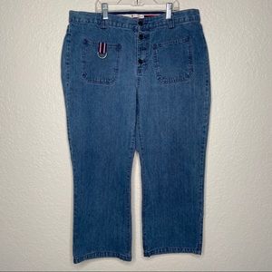 TOMMY HILFIGER Vintage Cropped Boyfriend Jeans